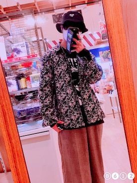 「HBA（フードバイエアー）のアイテム」を使った、凛遠さん（メンズ・167cm）の冬コーディネート