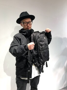 「NEWERA」｜「アイテム（ブルゾン）」を使った、みなとみらいosamuさん（メンズ・164cm）の冬コーディネート