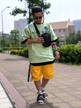 「AVIREX（アヴィレックス）のアイテム（腕時計）」を使った、みなとみらいosamuさん（メンズ・164cm）の夏コーディネート