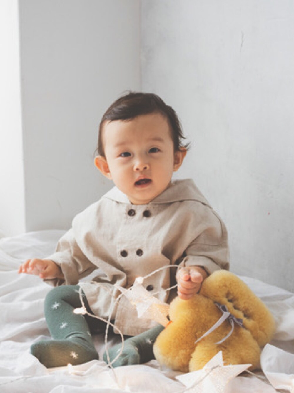 「むすこーで」｜「Rylee + Cruのアイテム（ママ＆ベビー、グリーン系）」を使った、souさん（キッズ・70cm）の春コーディネートの1枚目の写真