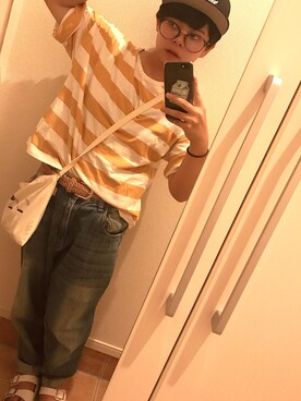 「LARU（ラル）のアイテム」を使った、ponさん（レディース・150cm）の夏コーディネート