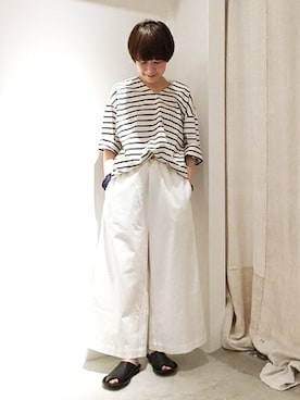 「JOURNAL STANDARD LUXE（ジャーナルスタンダード　ラックス）のアイテム（パンツ）」を使った、A.Yさん（レディース・163cm）の春コーディネート
