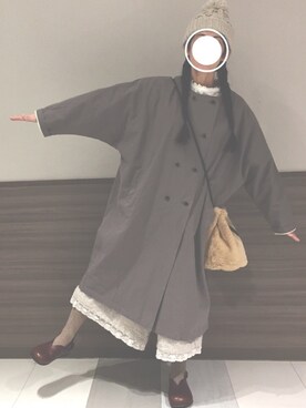 「Diu（ディウ）のアイテム」を使った、maaa*さん（レディース・154cm）の冬コーディネート