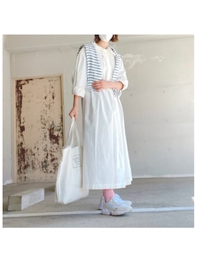 「UNIQLO（ユニクロ）の50色ソックス（消臭機能付き）（ソックス/靴下）」を使った、ともみさん（レディース・160cm）の春コーディネート