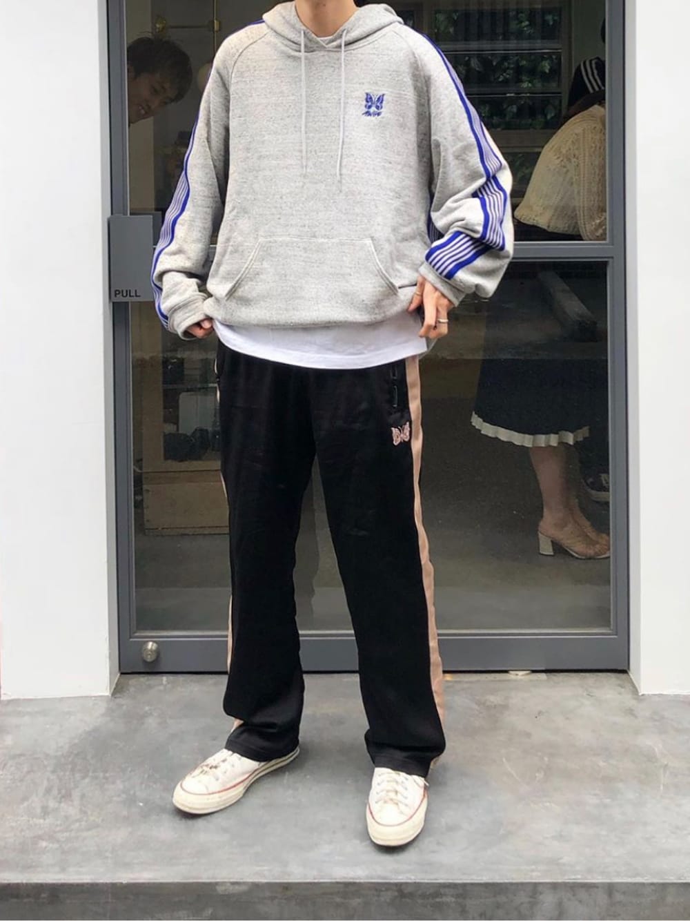 Needlesのパーカーを使った「トラックパンツ」の人気ファッション