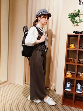 「HVC（エイチブイシー）のアイテム」を使った、HVC大津一里山店さん（レディース・158cm）の春コーディネート