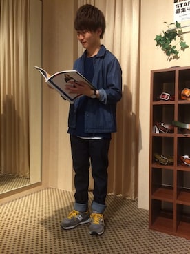 「HVC（エイチブイシー）のアイテム（ジャケット/アウター）」を使った、HVC大津一里山店さん（メンズ・163cm）の春コーディネート
