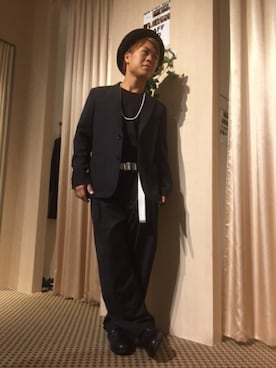 「GGD（ジージーディー）のアイテム（ジャケット/アウター）」を使った、HVC大津一里山店さん（メンズ・162cm）の秋コーディネート