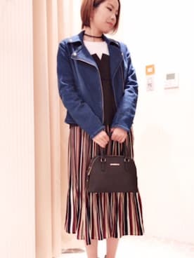 「HVC（エイチブイシー）のアイテム」を使った、HVC大津一里山店さん（レディース・163cm）の冬コーディネート