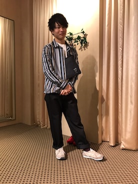 「HVC（エイチブイシー）のアイテム（バッグ）」を使った、HVC大津一里山店さん（メンズ・172cm）の春コーディネート