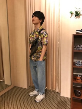 「HVC（エイチブイシー）のアイテム（バッグ）」を使った、HVC大津一里山店さん（メンズ・172cm）の春コーディネート