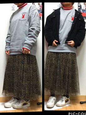 「Desigual（デシグアル）のアイテム（シューズ）」を使った、ちゃそさん（レディース・156cm）の冬コーディネート