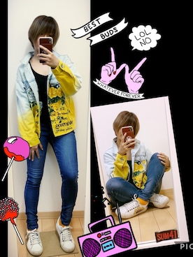 「Desigual（デシグアル）のアイテム（ジャケット/アウター）」を使った、ちゃそさん（レディース・156cm）の秋コーディネート