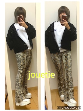 「no brand（ノーブランド）のアイテム（ムートンコート）」を使った、ちゃそさん（レディース・156cm）の冬コーディネート