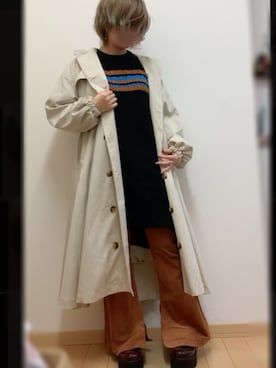 「179/WG（イチナナキュウダブルジー）のアイテム（ワンピース/ドレス）」を使った、ちゃそさん（レディース・156cm）の冬コーディネート