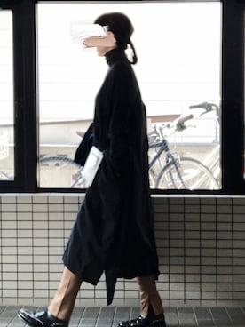 「antiqua」｜「アイテム（シャツワンピース）」を使った、ASAKOさん（レディース・164cm）の春コーディネート