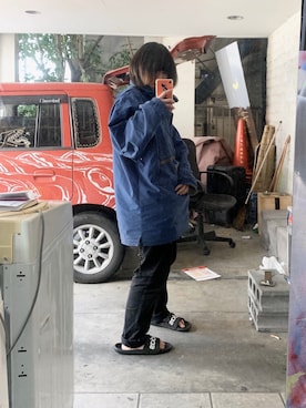 「blue」｜「アイテム（その他アウター）」を使った、CUEKITAZAWAさん（メンズ・161cm）の春コーディネート