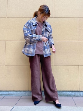 「RAG MACHINE（ラグマシーン）のアイテム」を使った、riisanroさん（レディース・158cm）の秋コーディネート