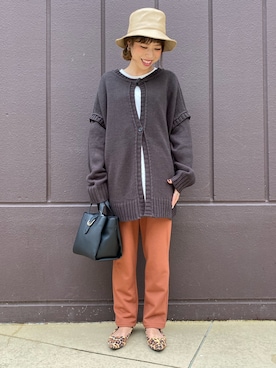 「OWN（オウン）のアイテム」を使った、riisanroさん（レディース・158cm）の冬コーディネート