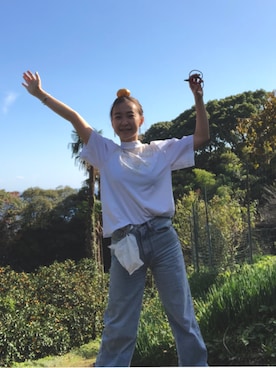 「フレアデニム」｜AIMI.さん（レディース・155cm）の冬コーディネート