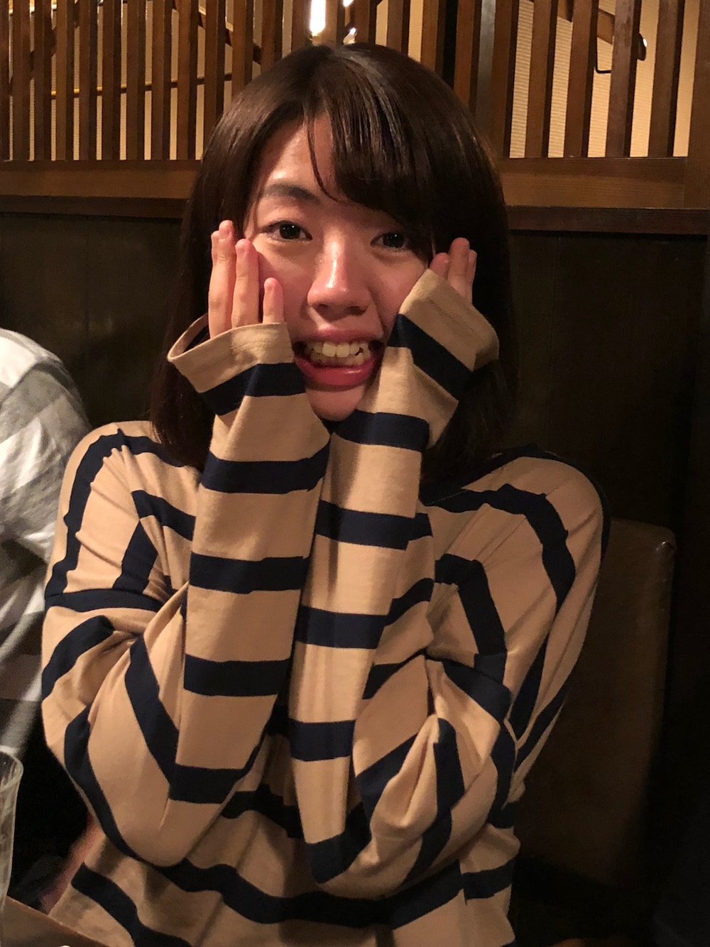 「ボーダー、秋服準備はじめました、ゴープロのある生活、うるせぇ、だまれ、しね」｜「SPINNSのアイテム（ブラジャー、ブラック系）」を使った、tamioさん（メンズ・60cm）の秋コーディネートの1枚目の写真