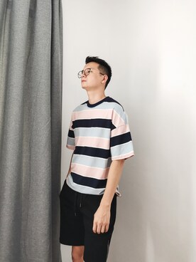 「--（--）のアイテム」を使った、Mr谢先绅さん（メンズ・185cm）の春コーディネート