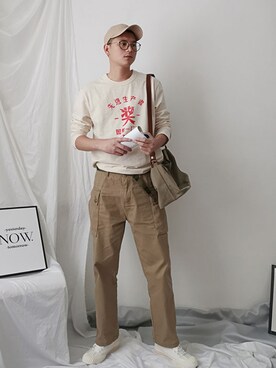 「--（--）のアイテム」を使った、Mr谢先绅さん（メンズ・185cm）の夏コーディネート