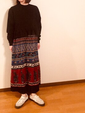 「ゆるカジ」｜「アイテム（ワンピース/ドレス）」を使った、ocf4214さん（レディース・169cm）の冬コーディネート