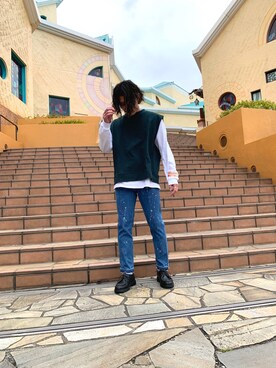 皆川喬さん（メンズ・168cm）の春コーディネート