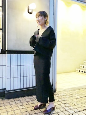 「ボンディング」｜「アイテム（ブルゾン）」を使った、nano・universe lady's　STAFFさん（レディース・158cm）の秋コーディネート