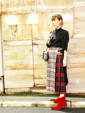 「NANO universe（ナノユニバース）のアイテム（アンサンブル）」を使った、nano・universe lady's　STAFFさん（レディース・158cm）の秋コーディネート