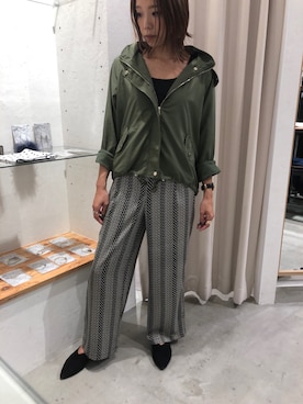 「アントマリーズ」｜「アイテム（マウンテンパーカー）」を使った、Chieさん（レディース・162cm）の秋コーディネート