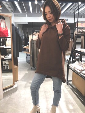 「レプシィム(LEPSIM)」｜「アイテム（腕時計）」を使った、Chieさん（レディース・162cm）の冬コーディネート