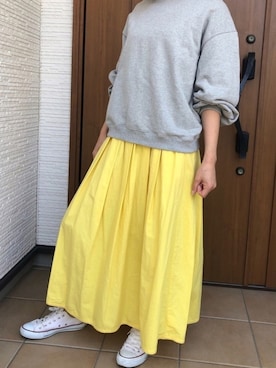 「アントマリーズ」｜「アイテム（スウェット）」を使った、Chieさん（レディース・162cm）の春コーディネート