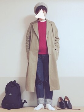 「グレゴリー」｜「アイテム（その他アウター）」を使った、su-su-さん（レディース・162cm）の冬コーディネート