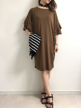 まろ(MARO)さん（レディース・165cm）の夏コーディネート