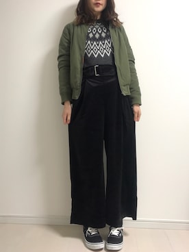 まろ(MARO)さん（レディース・165cm）の冬コーディネート