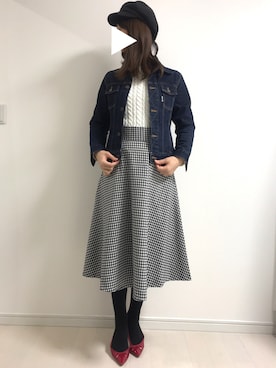 まろ(MARO)さん（レディース・165cm）の冬コーディネート