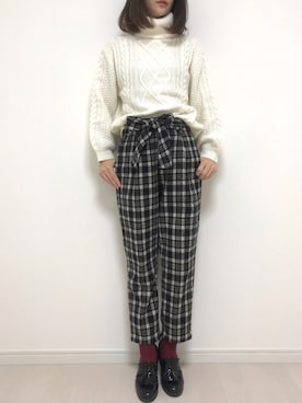 まろ(MARO)さん(レディース・165cm)の冬コーディネート