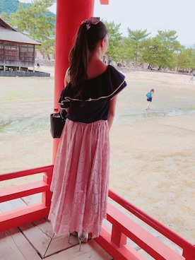 「宮島」｜saraさん（レディース・157cm）の夏コーディネート
