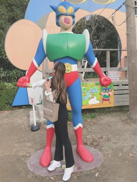 「WC（ダブル シー）のアイテム（ベスト）」を使った、mo❤️さん（レディース・160cm）の冬コーディネート