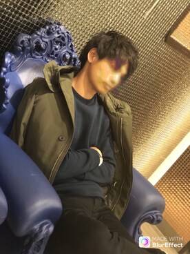 「NANO universe（ナノユニバース）のアイテム（モッズコート）」を使った、f-tさん（メンズ・176cm）の春コーディネート