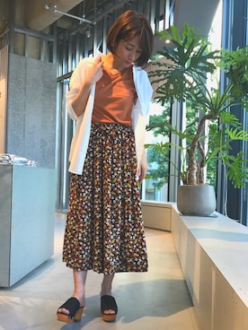 おさむ〜さん（レディース・156cm）の春コーディネート