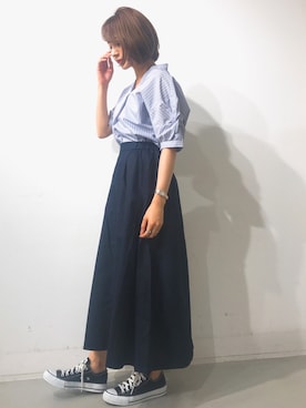 おさむ〜さん（レディース・156cm）の夏コーディネート