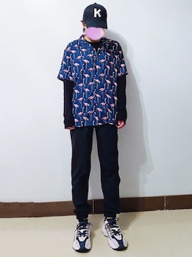 「FILA（フィラ）のアイテム」を使った、RURURUKIAさん（レディース・165cm）の春コーディネート