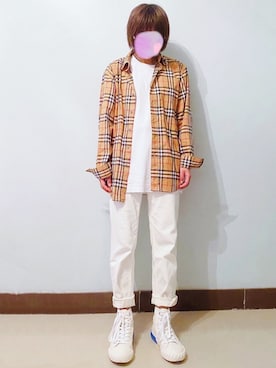 「YANUK（ヤヌーク）のYANUK 「SpillProof加工」 ストレート デニムパンツ ANNETTE (アネット) /57191018（デニムパンツ）」を使った、RURURUKIAさん（レディース・165cm）の春コーディネート