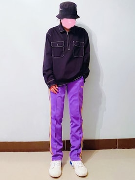 「NERDY（ノルディ）のアイテム（パンツ）」を使った、RURURUKIAさん（レディース・165cm）の春コーディネート