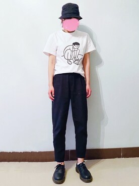 「LESS（レス）のアイテム（パンツ）」を使った、RURURUKIAさん（レディース・165cm）の夏コーディネート