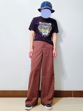 「ケンゾー(KENZO)」｜RURURUKIAさん（レディース・165cm）の夏コーディネート