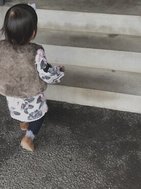 「babygap」｜「アイテム（その他アウター）」を使った、yuuuunaさん（キッズ・80cm）の冬コーディネート